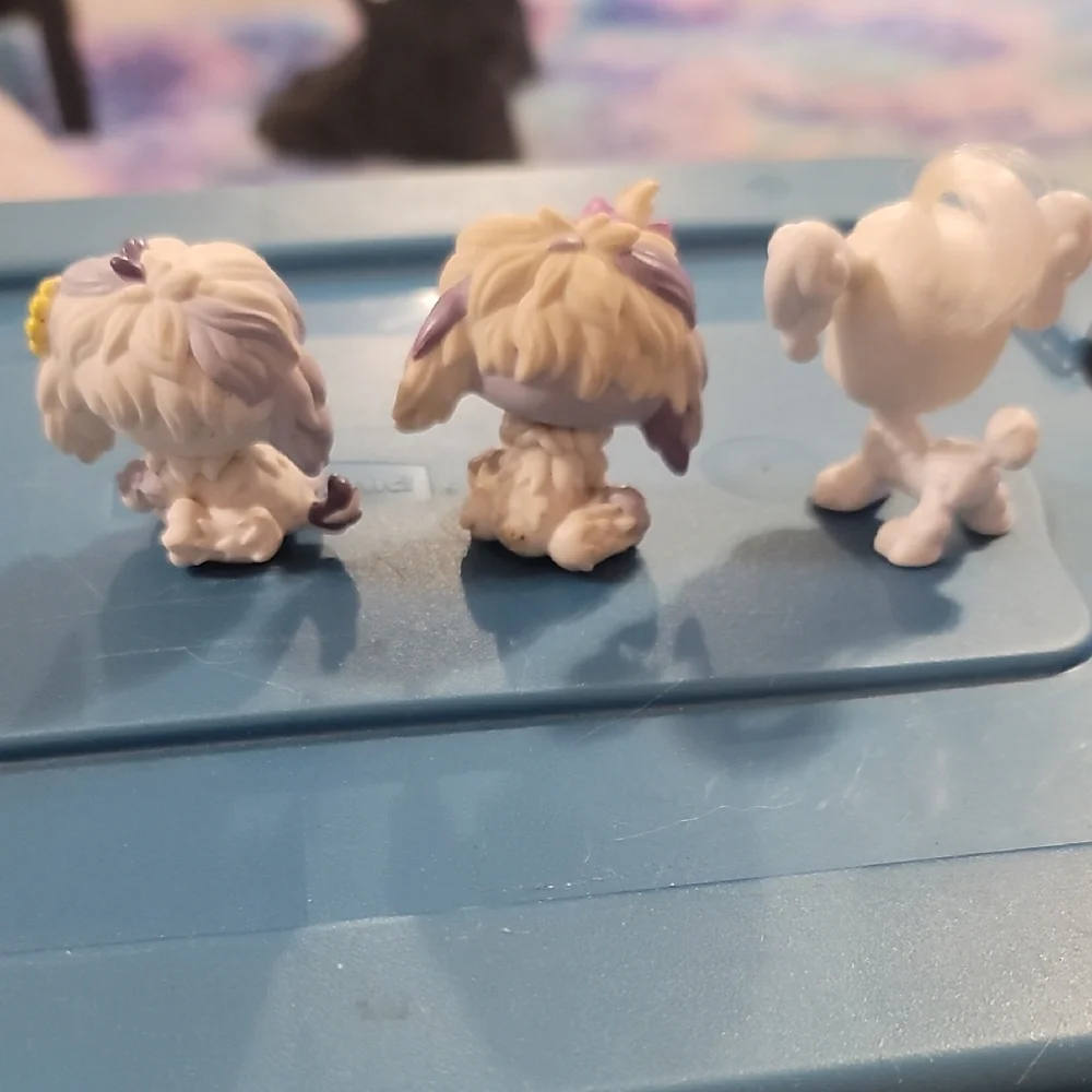 Littlest Pet Shop Purple and White Trio of Small Pet Figures - Picture 4 of 5